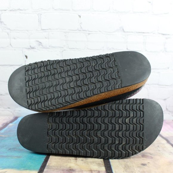 Women's Wool Cork Sole Slip-on Clog Slippers Sz 8 - Picture 12 of 15